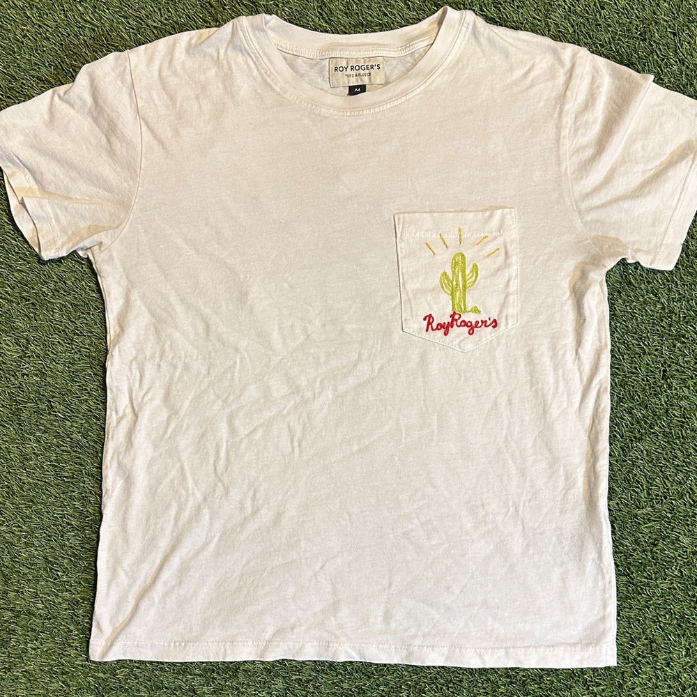 Roy Rogers Cactus White T Shirt Size Medium